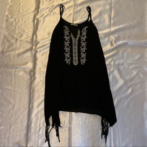 Black boho dress